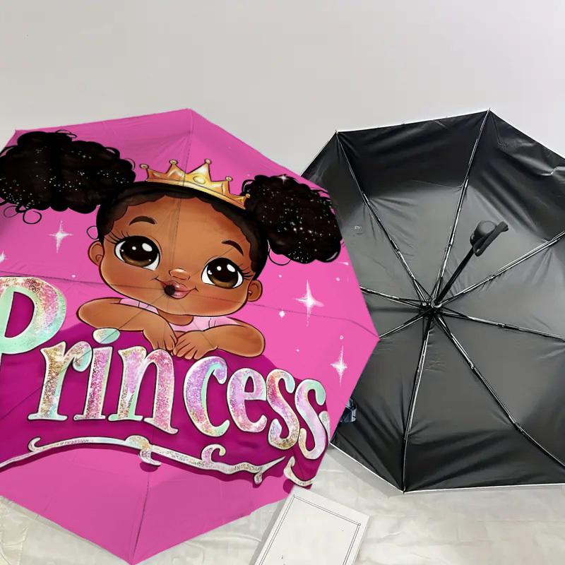 1PC Princess Umbrella-8-Rib Reinforced, Automatic Open, Lightweight & Durable, Fashion Accessory for Outdoor, H0408