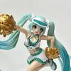 Аниме Фигурка Хацунэ Мику Группа поддержки cheering Фигурки Хацунэ Мику Kawaii Девочка Фигурка ПВХ Коллекционная Модель Игрушки