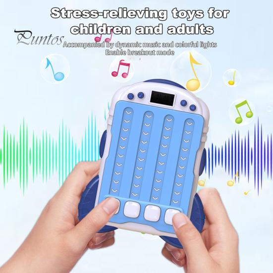 Игровая консоль Fast Push Rhythm Master со светодиодной подсветкой, электронная портативная музыкальная игрушка для снятия стресса, для детей и взрослых, интерактивная игра Beat Matching