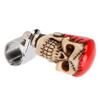 Skull Steering Wheel Knob Car Power Handle Spinner Knob Universal for Trucks Tractors Boats Red Hair White Face
