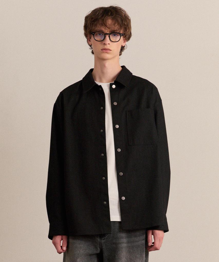 MINDBRIDGE Black Denim-Like Shacket