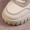 Thick Bottom Autumn New Versatile Korean Casual Women's Sports Board Shoes Platform Sneakers Comfortable Lace Up Walking Shoes