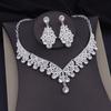 Винтажные хрустальные короны свадебные комплекты ювелирных изделий для женщин диадемы колье ожерелье комплекты для свадьбы корона комплект ювелирных изделий аксессуары