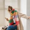 Rainbow Scarf: Women's Colorful Plaid Winter Shawl - Trendy, Warm, and Versatile for Students and Couples