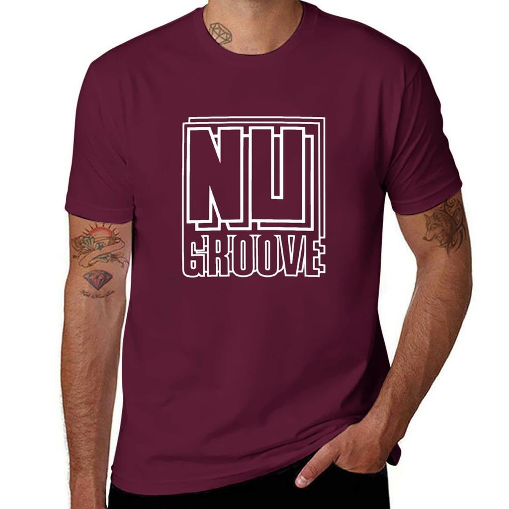 Nu Groove Records - Футболка House Music однотонная черная летняя одежда летний топ мужские футболки с принтом хип-хоп