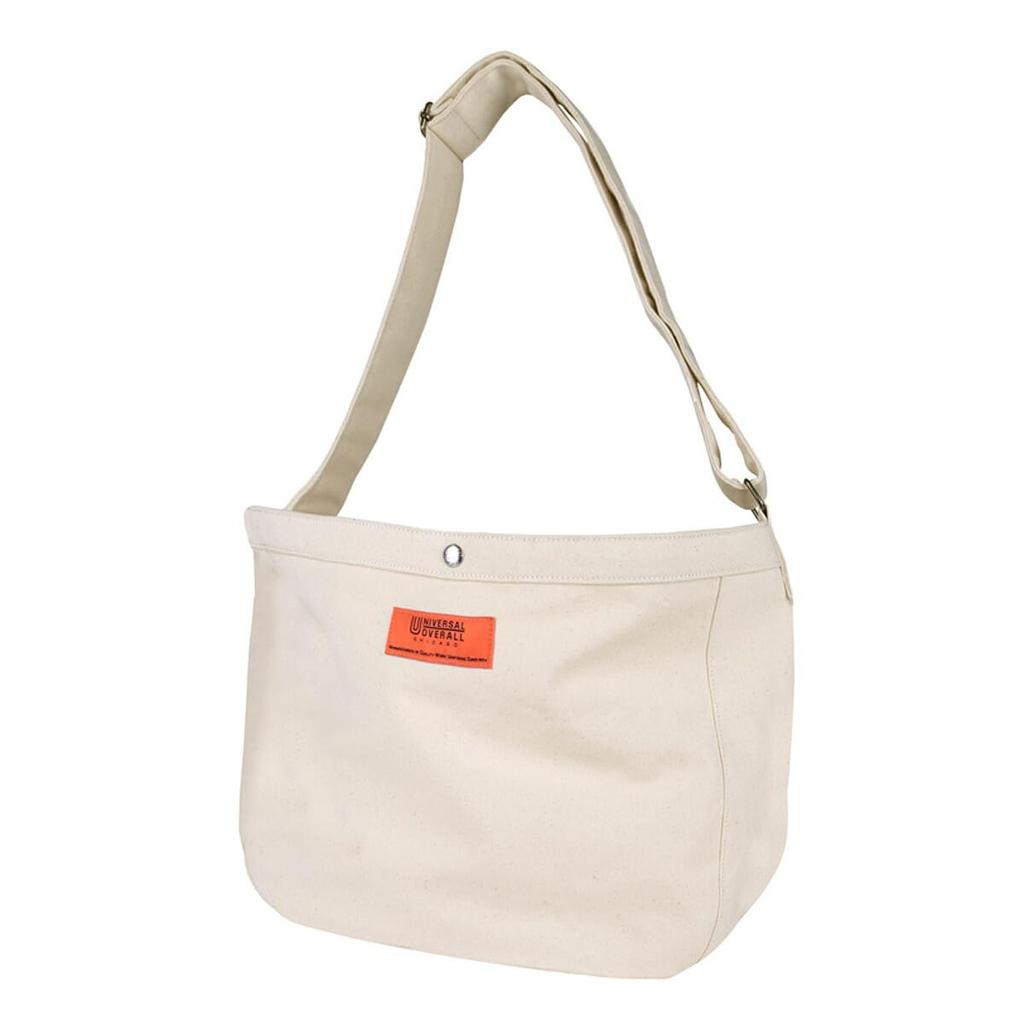 Shoulder Crossbody Large Large Solid Color [Universal Overalls] Bag, Bag, Capacity, Logo, (WHT)
