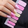Водонепроницаемые гелевые наклейки для ногтей 2025, без УФ-сушки - Однотонные, в стиле INS, набор из 16 штук