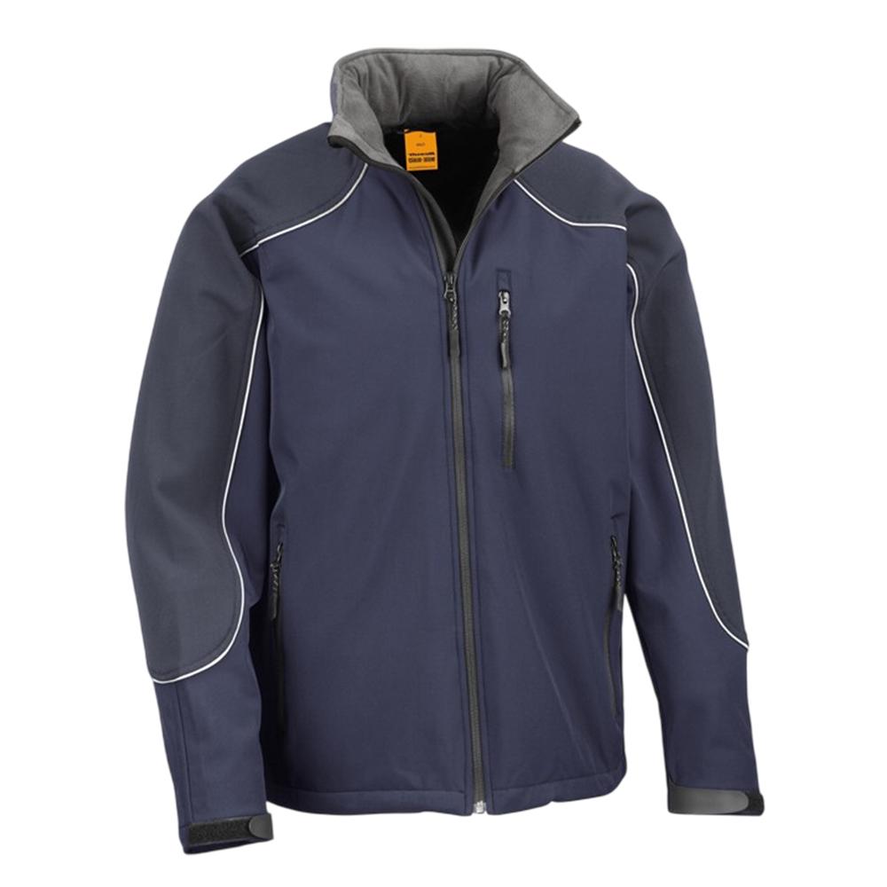 WORK-GUARD by Result Unisex Adult Hooded Soft Shell Jacket