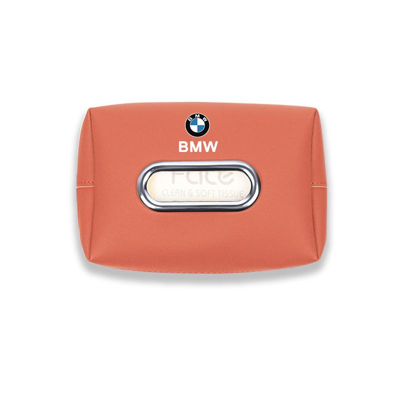 MDNS1 BMW Car Seatback Tissue Box Armrest Paper Napkin Storage Bag Accessories For Performance G30 G11 X3 X2 G20 G05 X4 X5 F30 X6 E48