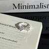 Открытое кольцо-бабочка с серебряными стразами: Высокоценное, Минималистичное, Штабелируемое ювелирное изделие на указательный палец для женщин