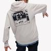 Uniqlo Свитшот с капюшоном и графическим принтом, свободный крой, повседневный, с длинным рукавом, унисекс, светло-серый 455814-02