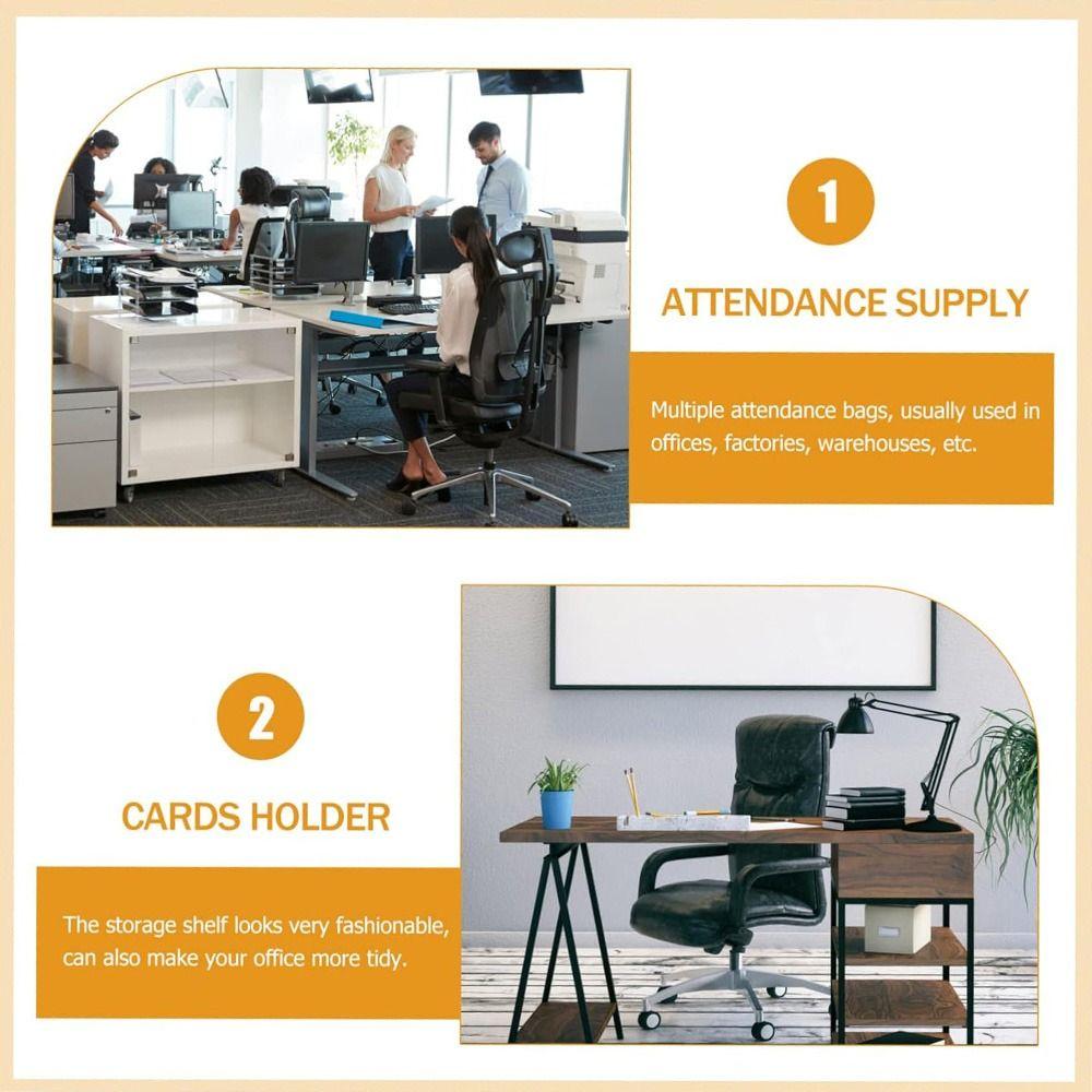 Пластиковый органайзер-держатель для табелей учета рабочего времени, настенный, для записи времени и расчета заработной платы, склад