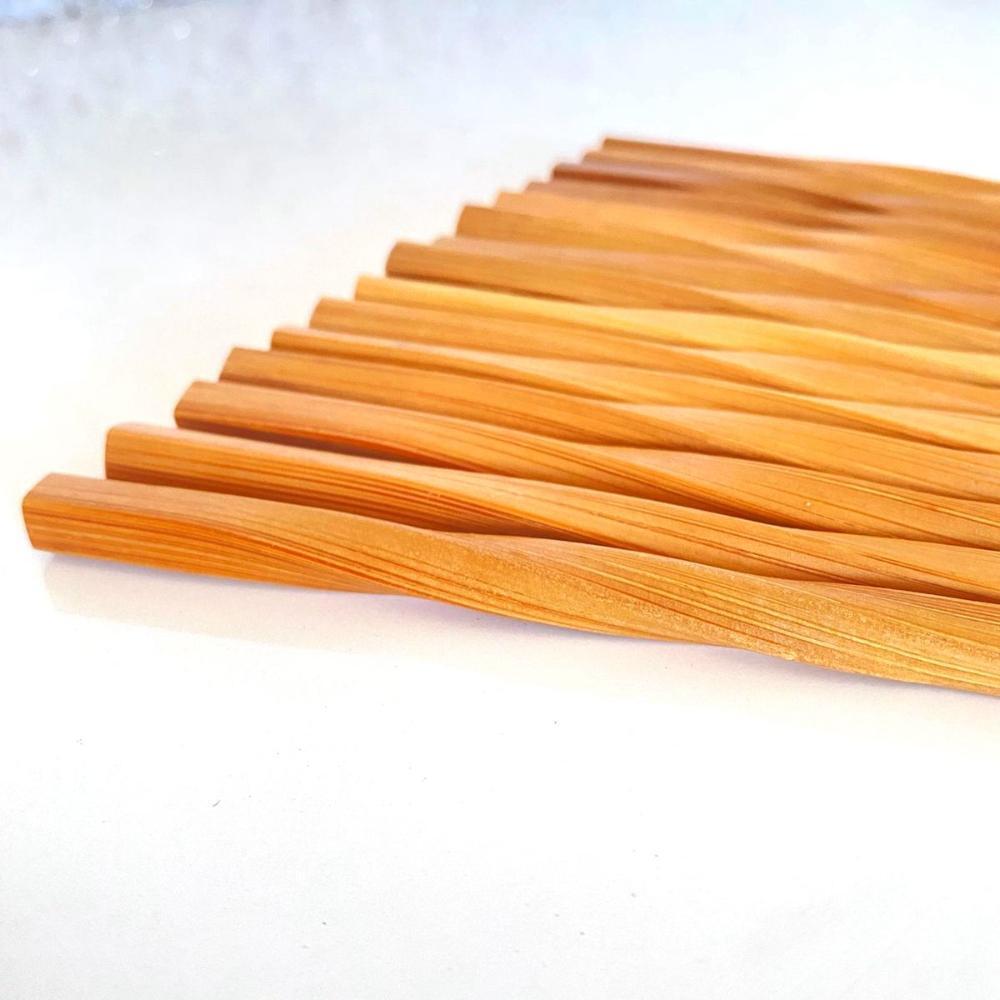 Кухонная утварь Заостренные палочки для еды Многоразовые палочки для жареного теста Бамбуковые палочки для еды