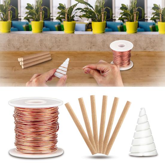Pure Copper Wire Electroculture Gardening Set Enhance Plant Growth Coil Winding Jig for Indoor And Outdoor Gardens ADM