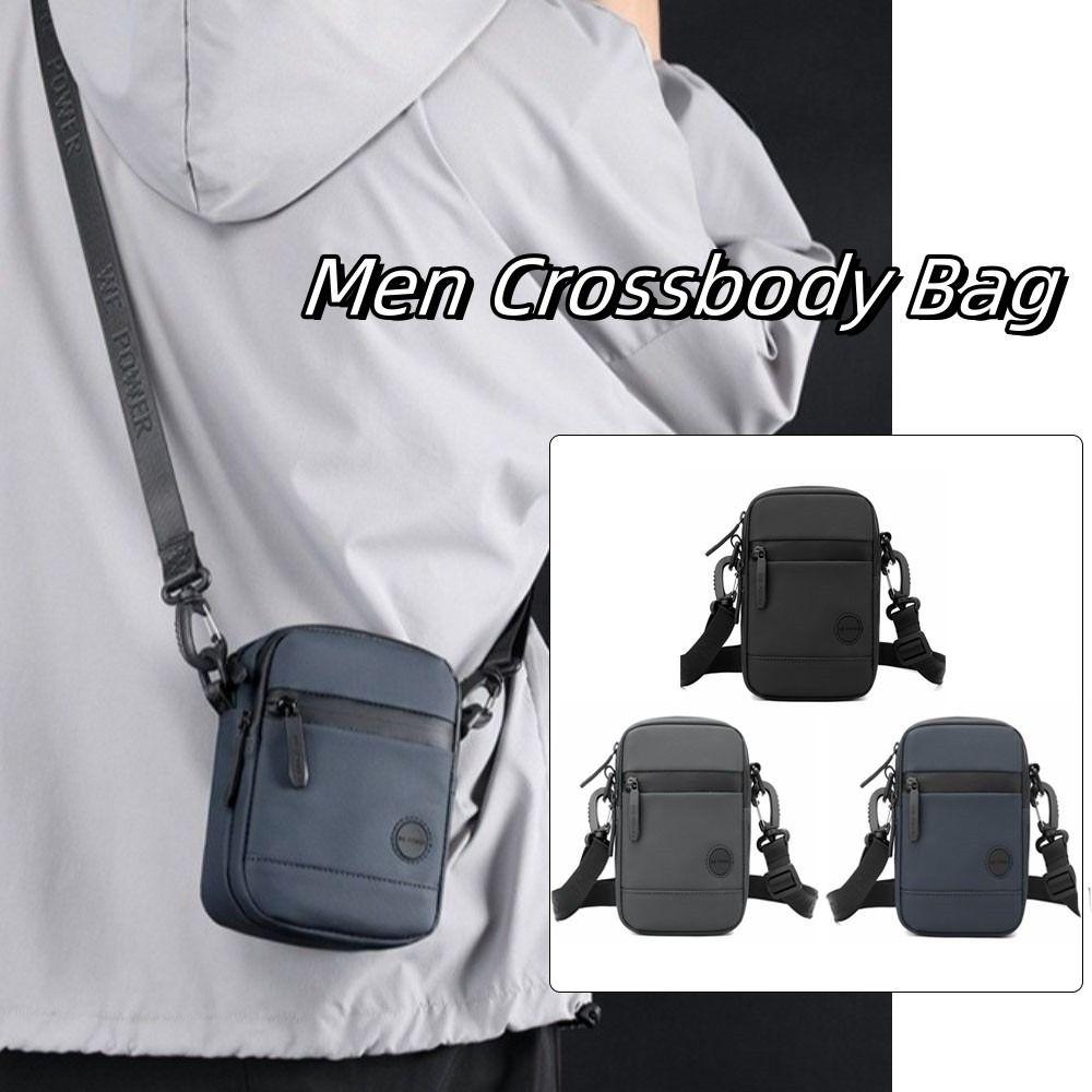 Solid Color Men Chest Bag Single Shoulder Nylon Fanny Pack Fashion Men Crossbody Bag Camping