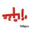 160pcs MOC Building Blocks 3062 1*1 Round Brick Cylinder Bricks Children Toys City Creative Bricks Part DIY Accessories Toys