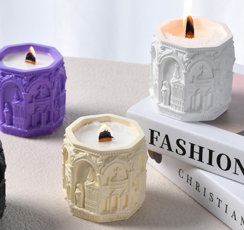 Ренессанс Свеча Гипсовая Чашка Силиконовая Форма Сделай Сам Цементная Чашка Ароматическое Сопровождение Силиконовый Измельчитель