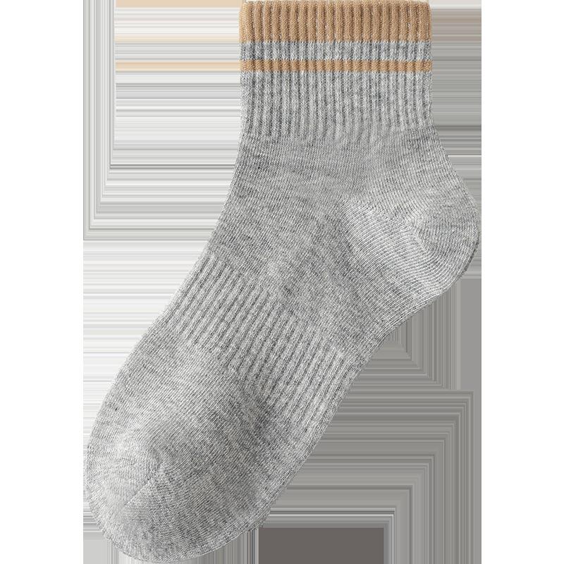 Spring sweet girls' socks, women's sports socks, student sweat-absorbing breathable solid color women's short socks