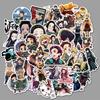 50-piece Unique Japanese Anime "demon Slayer" Graffiti Stickers For Personalizing Luggage Skateboards And Notebooks Durable Stickers