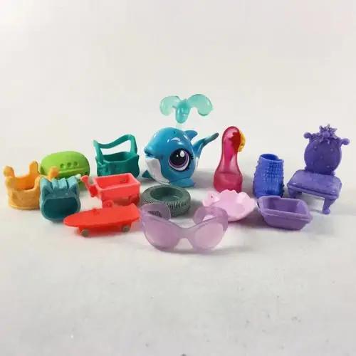 Hasbro Littlest Pet Shop Мультяшная Q-версия Животное Мини-подставки Котенок с короткой шерстью Собака Милый Большеглазый Детские Фигурки Игрушка