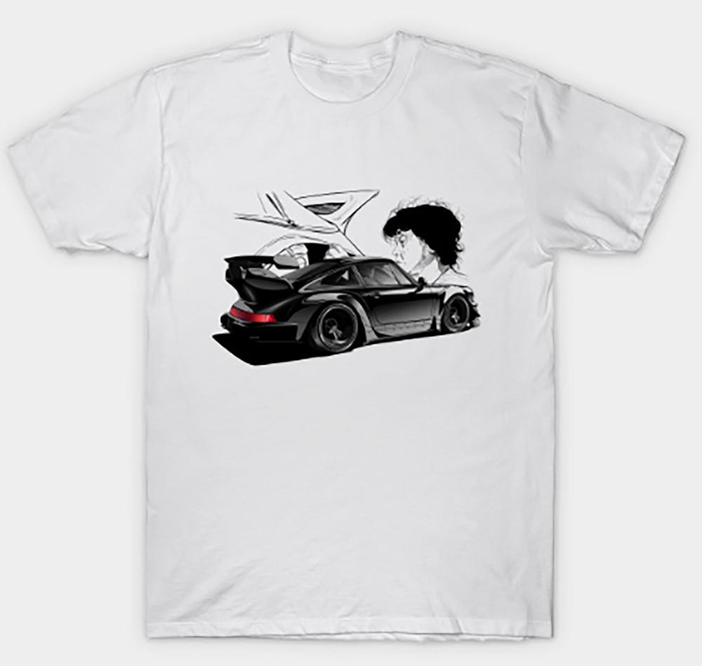 Porsche Turbo RWB RAUH WELT BEGRIFF Взрослый Маленький - 3XL XXL Белый Фан-арт Унисекс Футболка