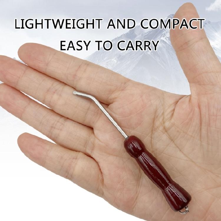 Hook Straightener Squid Jig Hook Adjuster with Wood Handle Sea Fishing Jig Hook Repair Tool Squid Hook Reshaping Tune