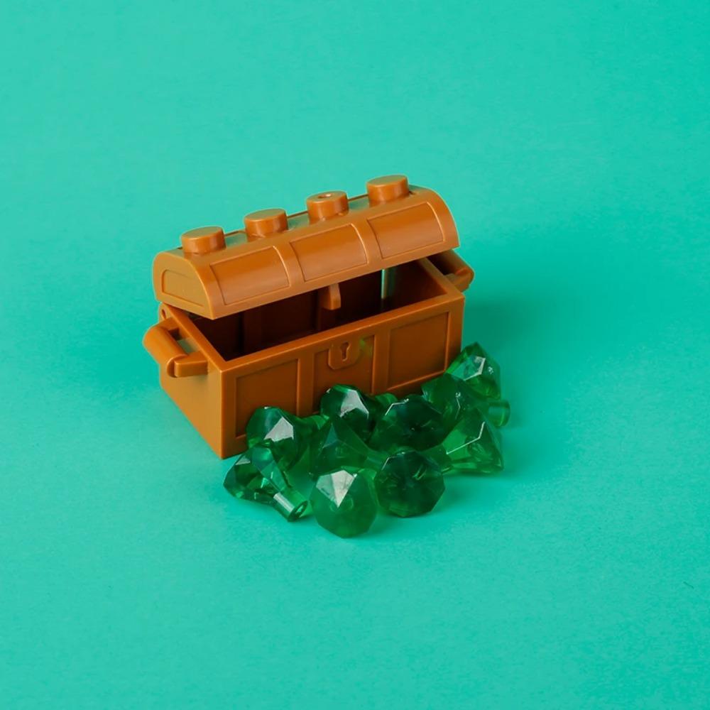 MOC Precious Deposits Building Blocks Treasure Pirate Map Gold Ore Silver Brick Box Diamond Bricks Toys Gift