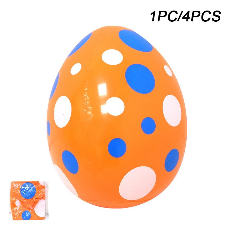 1PC Inflatable Easter Eggs Easter Toys Egg Decoration Inflatable Patio Decoration Eggs Pvc Easter Inflatable Eggs Multi-Style