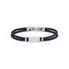 EGS2995040 Double Braided Leather Bracelet
