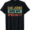 Dad Jokes Fathers Day Retro Funny Papa Grandpa Men T-Shirt Streetwear High Quality O-Neck Short