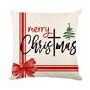 Christmas Pillow Cover Festive Festive Polyester Printed Home Living Room Sofa Pillow Cover Christmas Tree Cushion