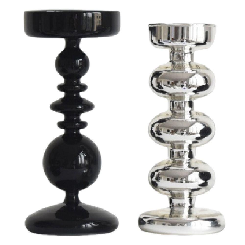 Elegant Minimalist Candlestick European Style Tea Light Rack Photo Props Candle Stands  Party