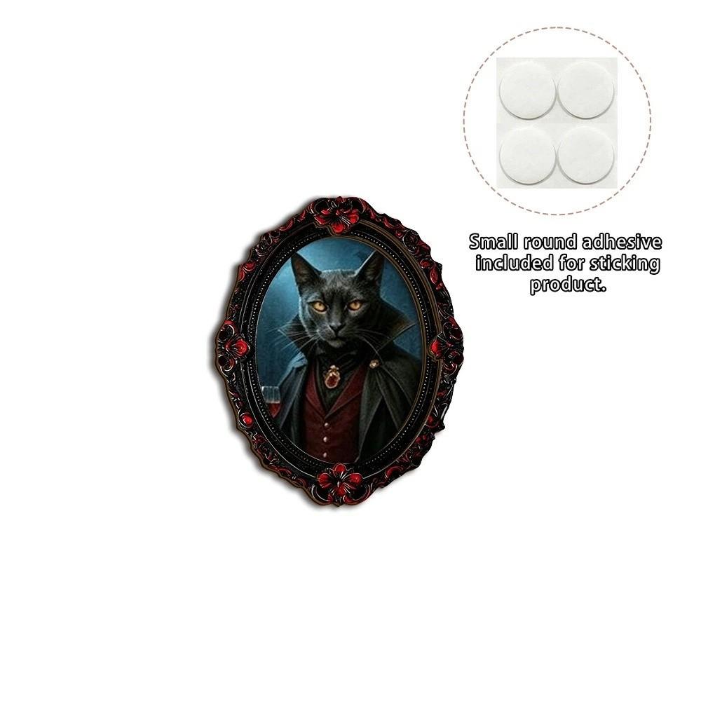 Oil Painting Style Fridge Magnets Retro Carved Frame Smooth Surface Refrigerator Magnets Compact Lightweight