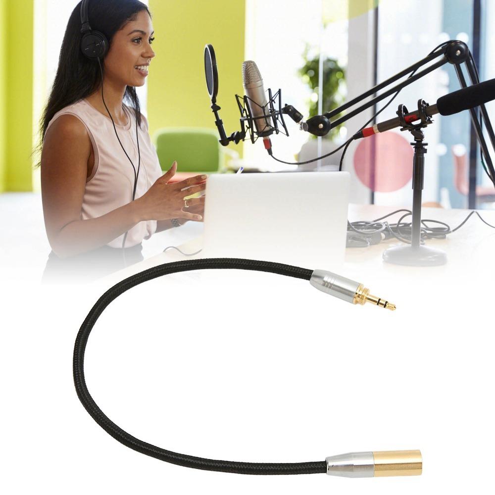 3 Pin Connector Professional Audio Cable 3.5mm to Mini XLR Adapter Professional Audio
