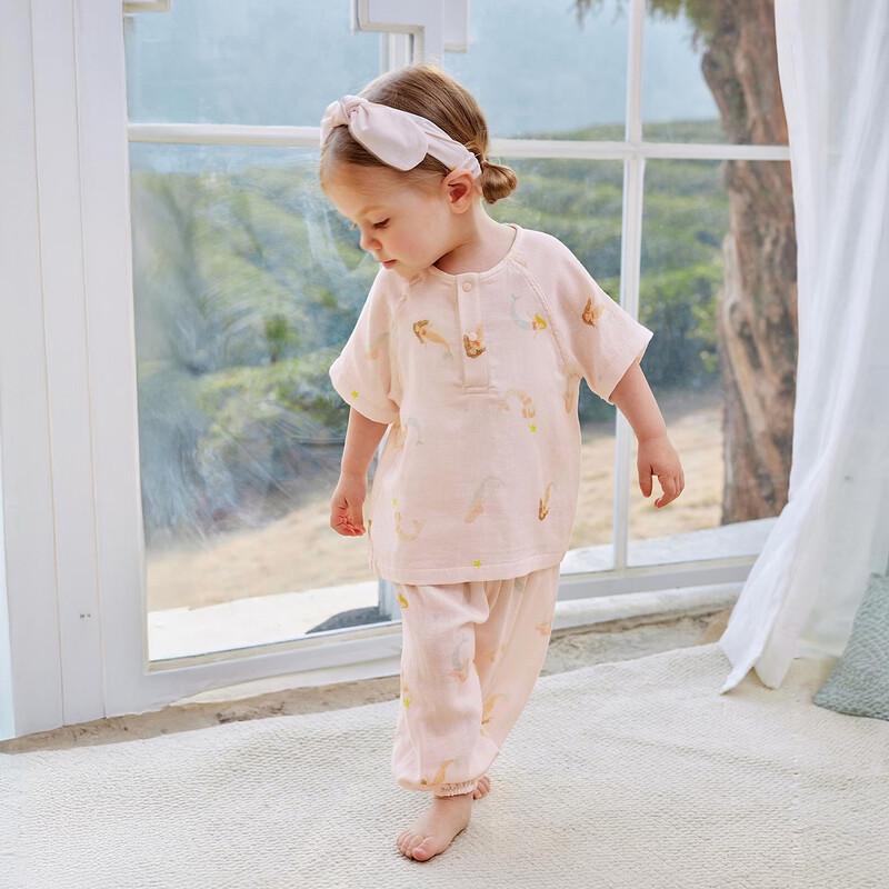 Minibala Kids' Printed 2-Piece Summer Pajama Set
