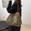 Tooxika Ретро Леопардовая сумка через плечо Новая простая сумка для поездок на работу через подмышку