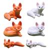 1/3/6Pcs Mini Fox Figurines Resin Miniature Foxes Landscape Fox Figurine Party Favors Garden Home Decor