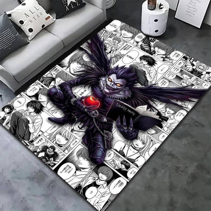 Ковер Коврик Death Note для Гостиной Спальни Дома Декора Дивана Детской Игровой Нескользящий Коврик для Пола
