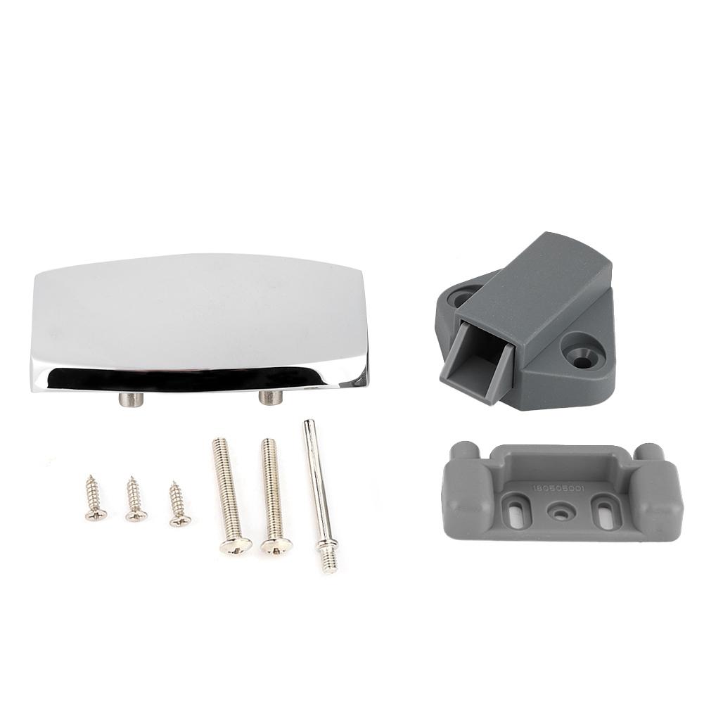 Chrome Fit for Caravan RV Cabinet Drawer Push Lock Latch Furniture Door Push Handle Lock