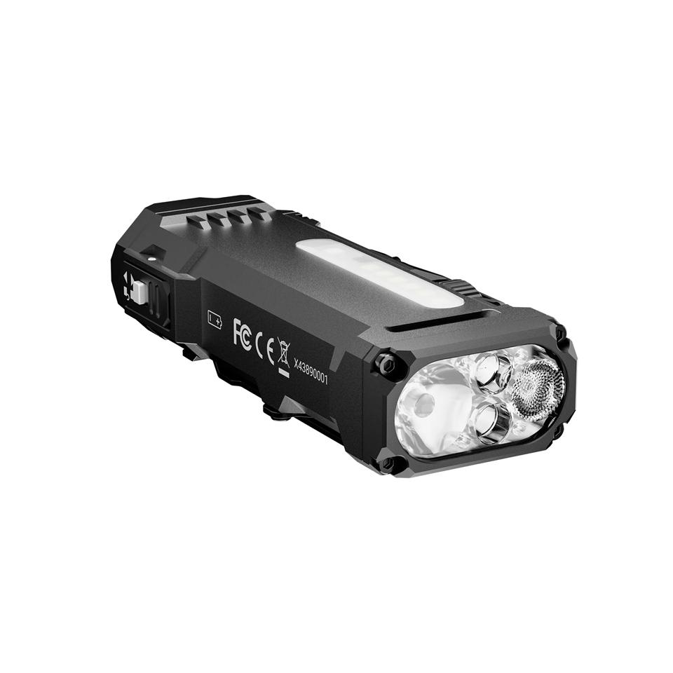 Wuben X4 Stepless Dimming EDC LED RGB Flashlight 3400mAh 18650 Battery Powered USB C Rechargeable Torch Lamp with Magnetic Tail
