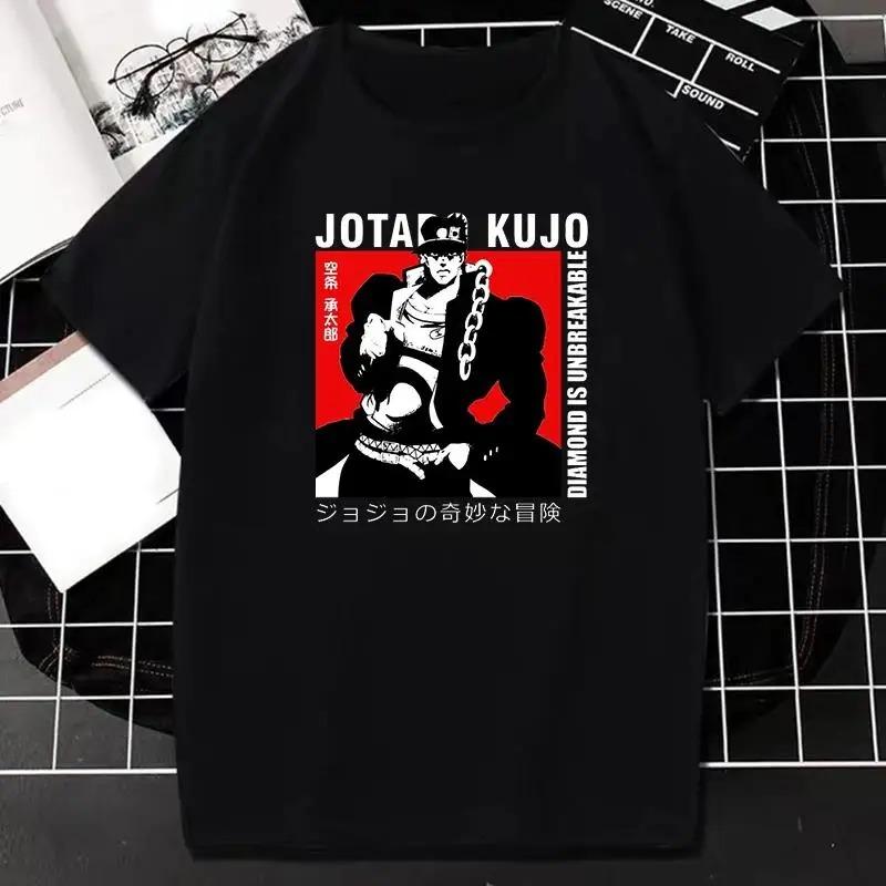 Japanese Anime JOJO Bizarre Adventure Graphic Print T Shirt Men Women Fashion Streetwear Short Sleeve Plus Size T Shirt Unisex