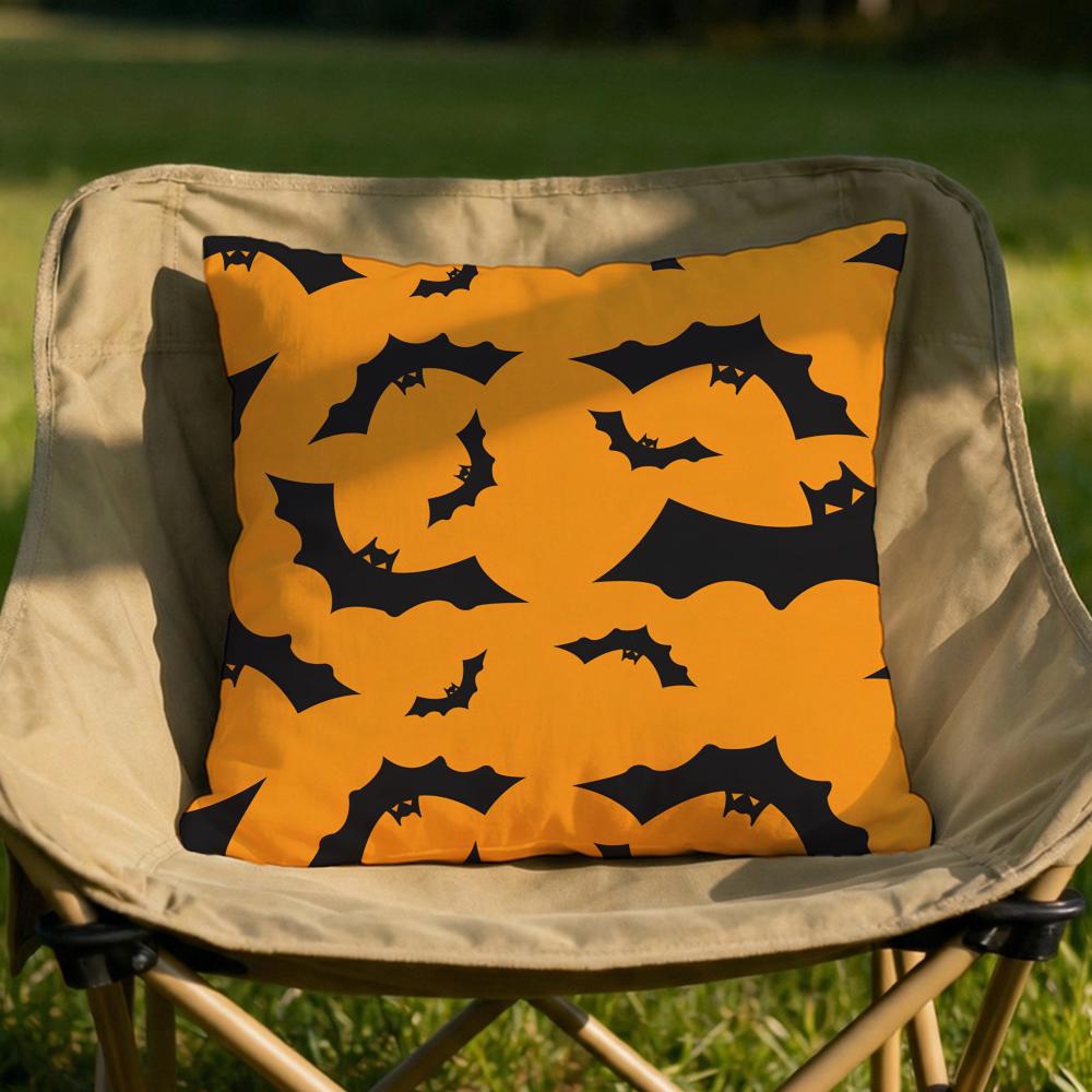 Halloween scary bats Cushion Cover Soft Reversible Durable Pillow Cover MultiScene Use for Home Car Daily Comfort