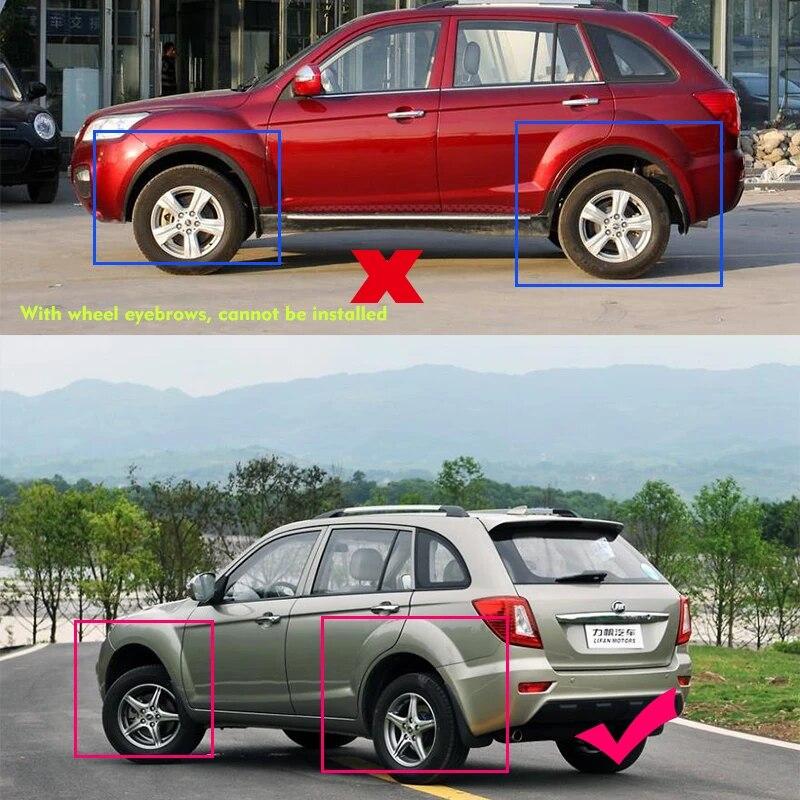 Брызговики для Lifan X60 2011-2015, брызговики на крыло, брызговик, брызговик, автомобильные аксессуары, автомобильный стиль, передний и задний, 4 шт.