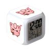 Colorful Led Pikachu Thermometer Alarm Clock For Kids' Room