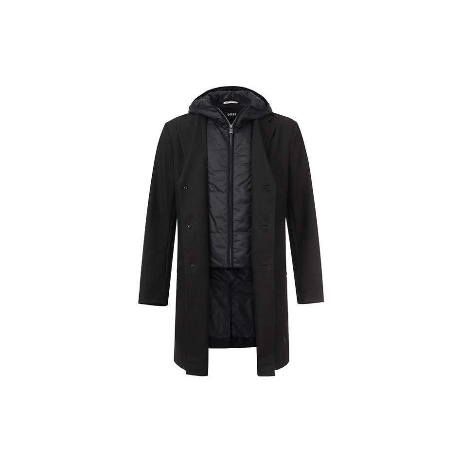 HUGO BOSS FW23 Trench Coat Men's Black 50496157-001