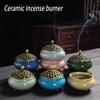 1 шт., Маленькая ароматерапевтическая печь, Керамические курильницы с трещинами на льду, Креативные аромакурительницы, Украшение рабочего стола в комнате