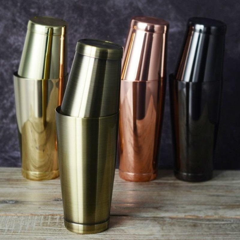 Бостонский шейкер для коктейлей, креативная гравировка, мартини-бар, набор банок для смешивания из нержавеющей стали, инструменты для вечеринки