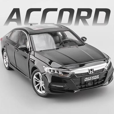 1:24 Хонда Аккорд Седан Звук и Свет Легкосплавный Металл Литая Модель Автомобиля Компьютерный Хост DIY Продукт Подарочная Коробка Для Парня Праздник