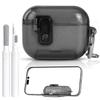 Для AirPod Pro 3 Чехол-подставка для телефона со шнурком и набором для чистки Мягкий ТПУ Противоударный Защитный чехол для AirPods Pro 3-го поколения
