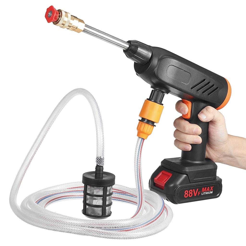 350 Вт Портативная Беспроводная Мойка Высокого Давления Генератор Пены Высокого Давления Пистолет для Мойки Автомобиля Водяной Пистолет Распылитель